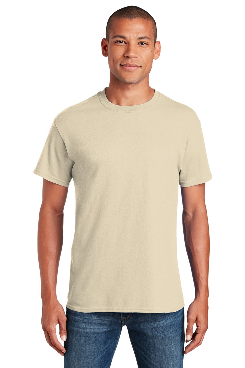 Gildan Crewneck Heavy Cotton Short Sleeve T-Shirt 5.3 oz 100% Cotton Classic Fit Everyday Blank Tee for Custom Printing